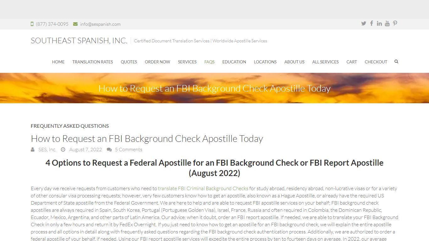 How to Get an FBI Background Check Apostille (3 Options)